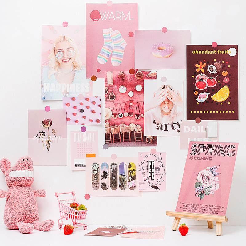 Dekorasi Kamar Poster Card Photocard Journaling Wall Decor Sticker Tempelan Dinding Perempuan Anak Meja Belajar Aesthetic