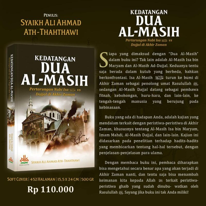 Buku Kedatangan Dua Al Masih Pertarungan Nabi Isa Vs Dajjal