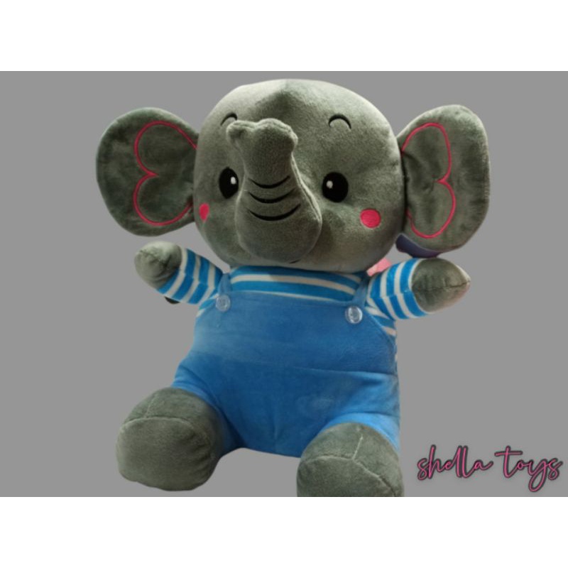 BONEKA GAJAH PAKE BAJU UKURAN  XL BAHAN YELVO