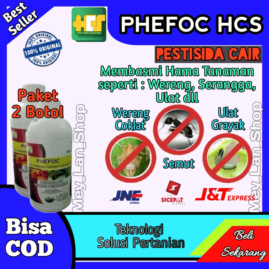 phefoc hcs pupuk cair padi/pupuk pertanian/herbisida rumput padi/fungisida tanaman organik