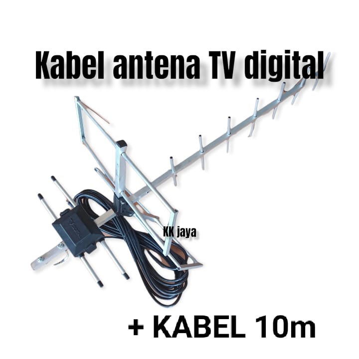 Antena TV Digital Luar + KAbel Antena 10m/antena murah