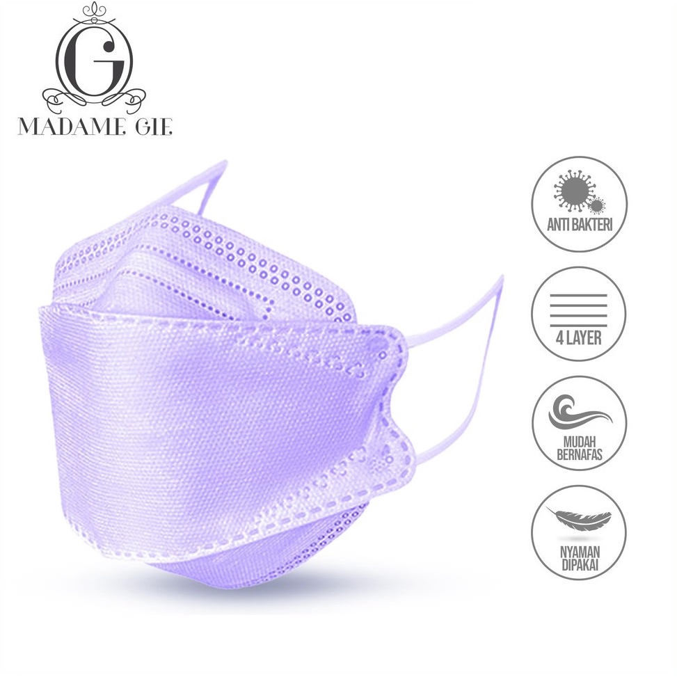 DOMMO - D6060 Madame Gie Masker Protect You KF94 Mask - Masker Isi 10 Pcs