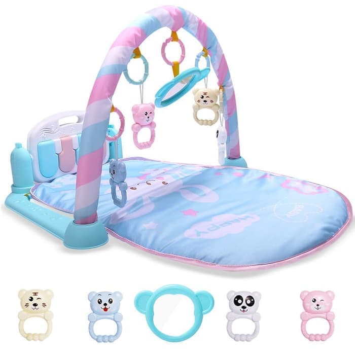 INFY - Baby Playgym Playmate Set Music Play Gym Matras Mainan Anak Mainan Bayi Playmate Piano Babygym Kualitas Import T005 T006 T007 T009 T010 T011 T012