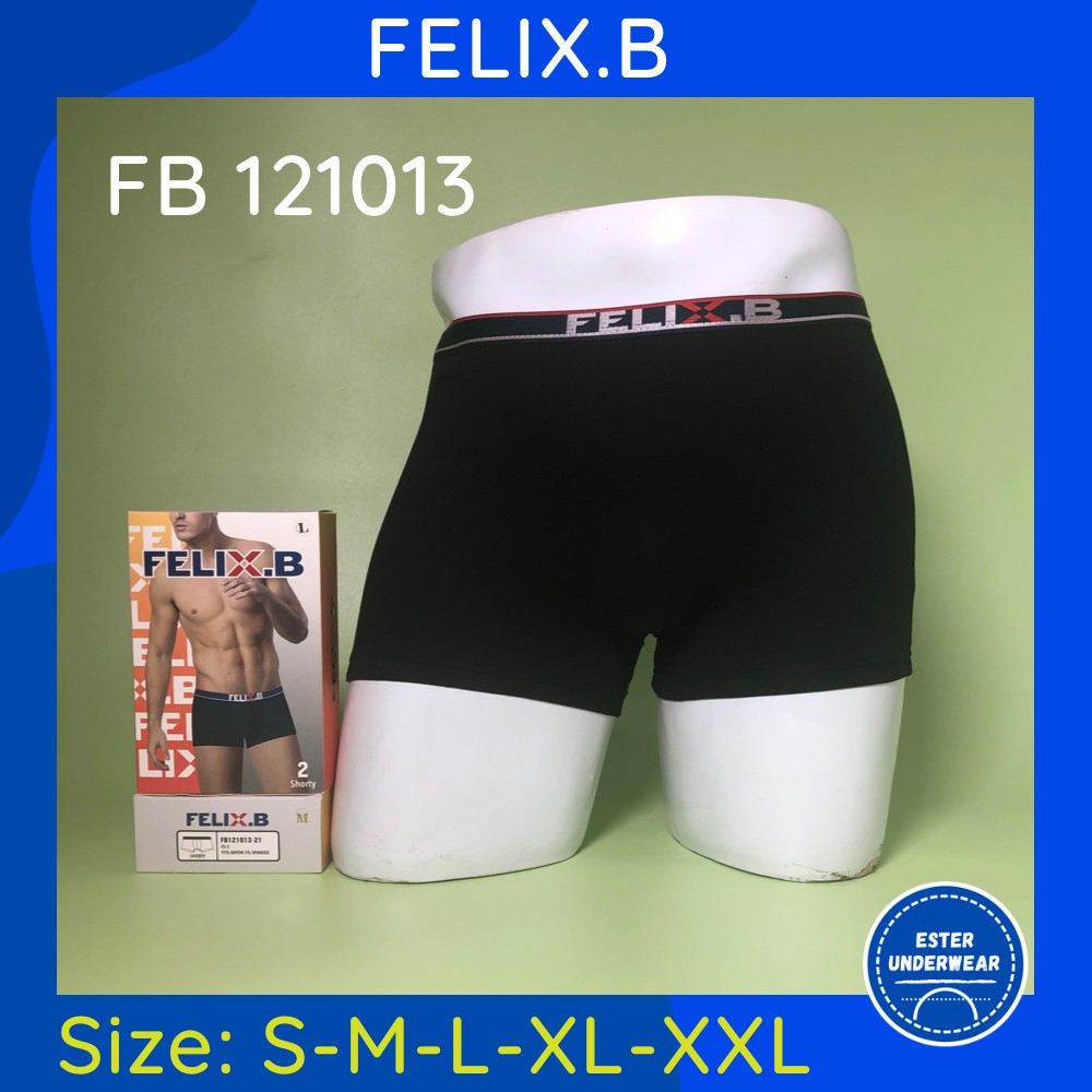 Celana Boxer Pria Felix.B FB 121013 ISI-2 PCS