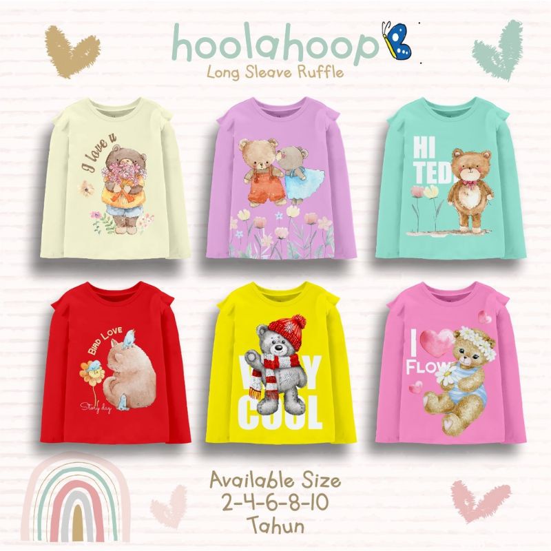 KAOS HOOLAHOOP PLAYSTUFF LONGSLEEVE RUFFLE 2-10T