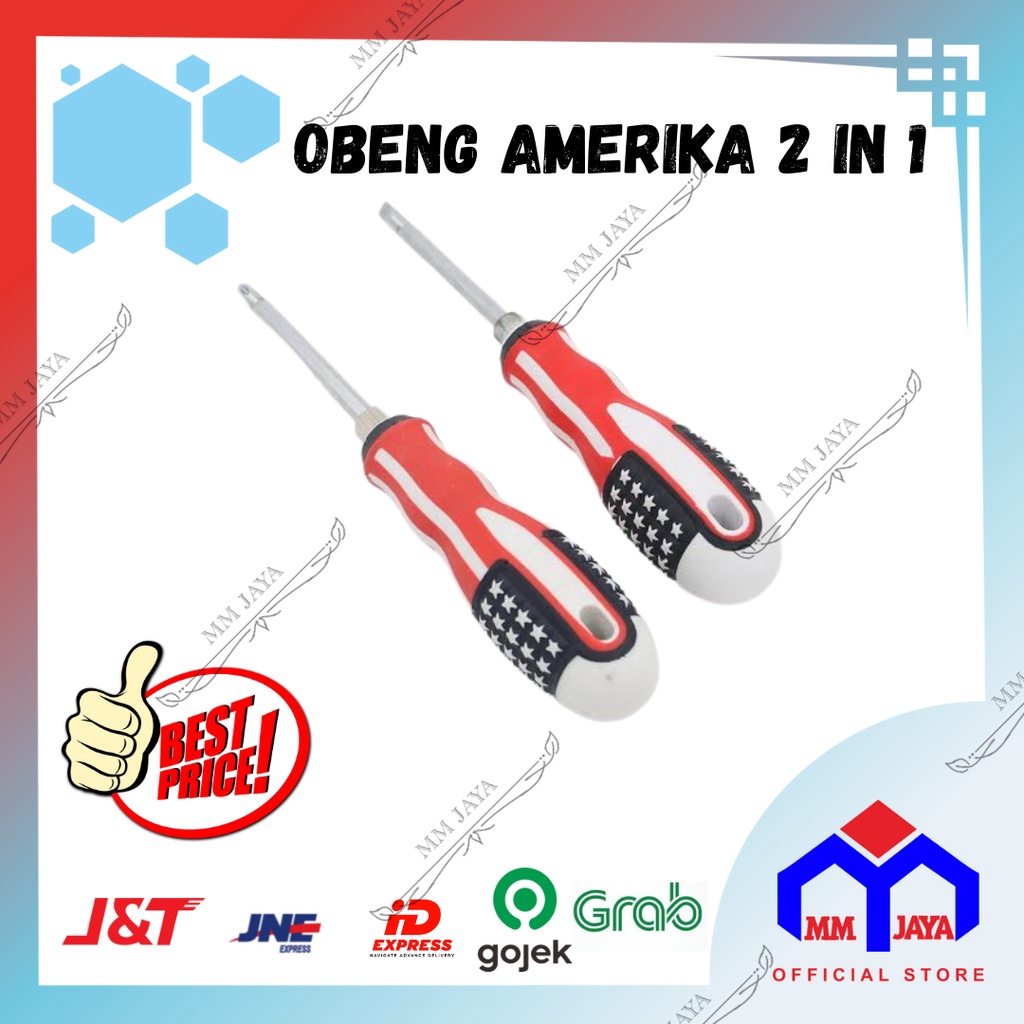 OBENG AMERIKA VITATOOLS 2IN1 3IN1 BOLAK BALIK MIN PLUS 4&quot;