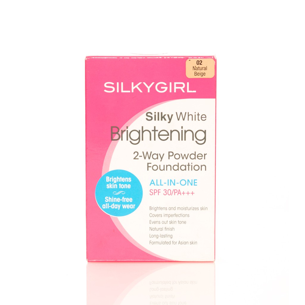 Silky Girl White Brightening 2 - Way Powder Foundation All in One Spf 30 / PA+++