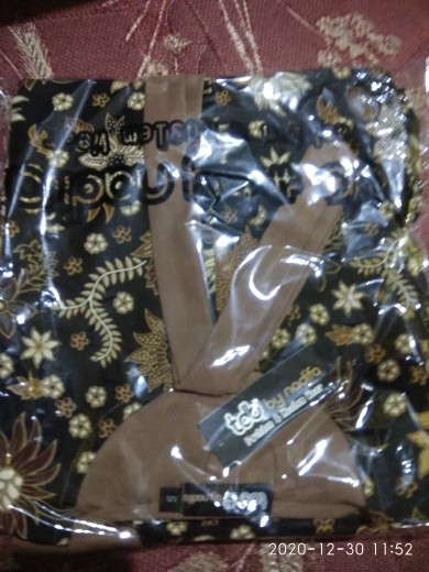 Gamis Batik Thara Zakia (mustard, Navi, Latte Dan Milo)