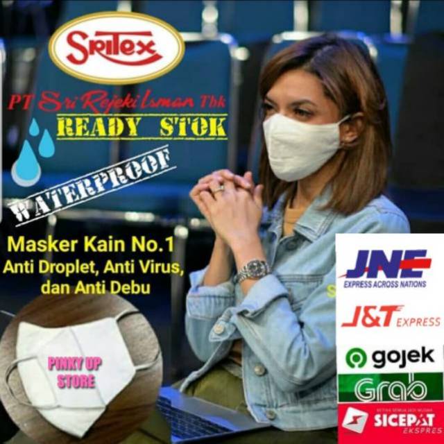 MASKER KAIN SRITEX ORIGINAL MASKER ANTI VIRUS CORONA ANTI MICROBIAL