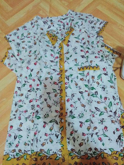 Satu Jiwa Batik Naura Sarimbit Dress Batik Merah Modern Couple Batik Seragam Batik Anak Family