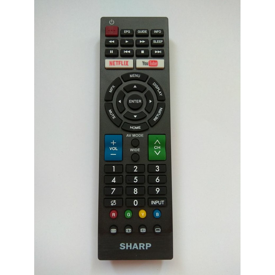 REMOT/REMOTE TV SHARP LCD/LED SMART TV NETFLIX YOUTUBE
