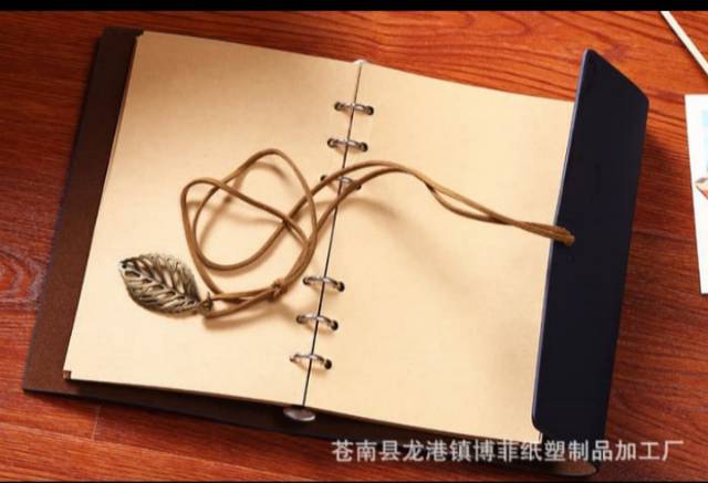 

Buku Note Jurnal Catatan Kerja Harian Cover Kulit Retro Book Diary Story Leaf A6