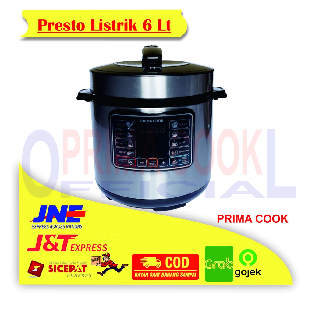 PRIMA COOK - Presto Listrik 6 Liter - Elektrik mudah dan Praktis