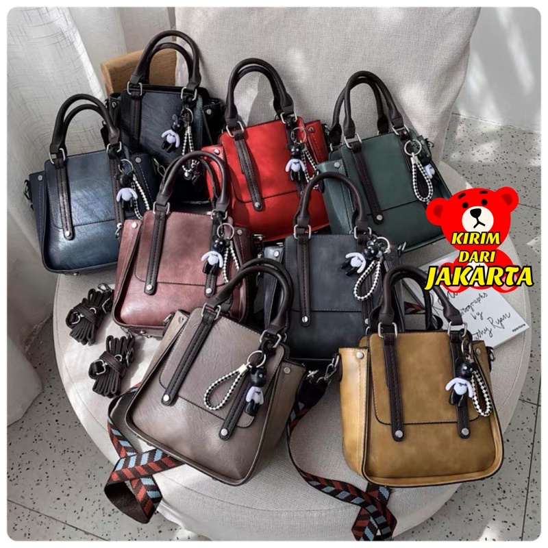 Tas Wanita Tas Handbag Selempang Wanita Fashion Import Korea 3227 (A8B3) Model Terbaru Kekinian Tas 