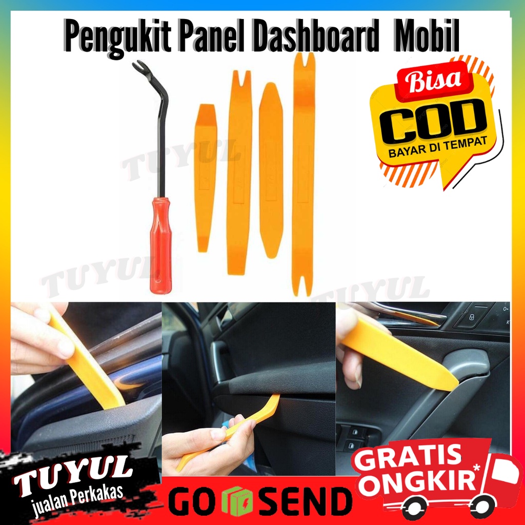 Alat Buka Clip Interior Car Removal Pry Tool Set Car Audio Dash Panel Trim Removal Alat Congkel Mobil Interior Audio