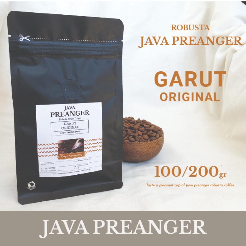 

Robusta Java Preanger Garut Original Kopi Bean, Bubuk 100-200gr