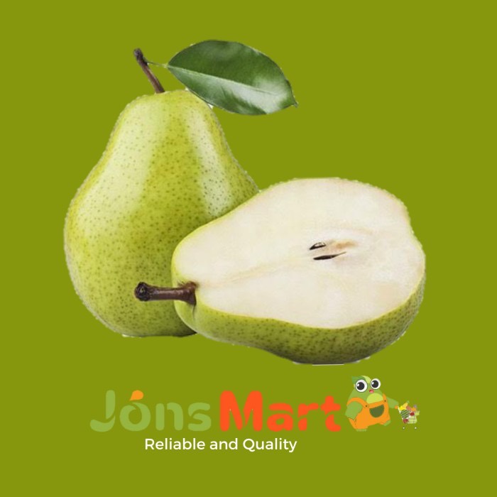 

JonsMart Buah Pear Pachkam / Pir Jambu / Pir Hijau manis dan garing (1Kg isi 3-4buah) [KHUSUS INSTAN DAN SAMEDAY]