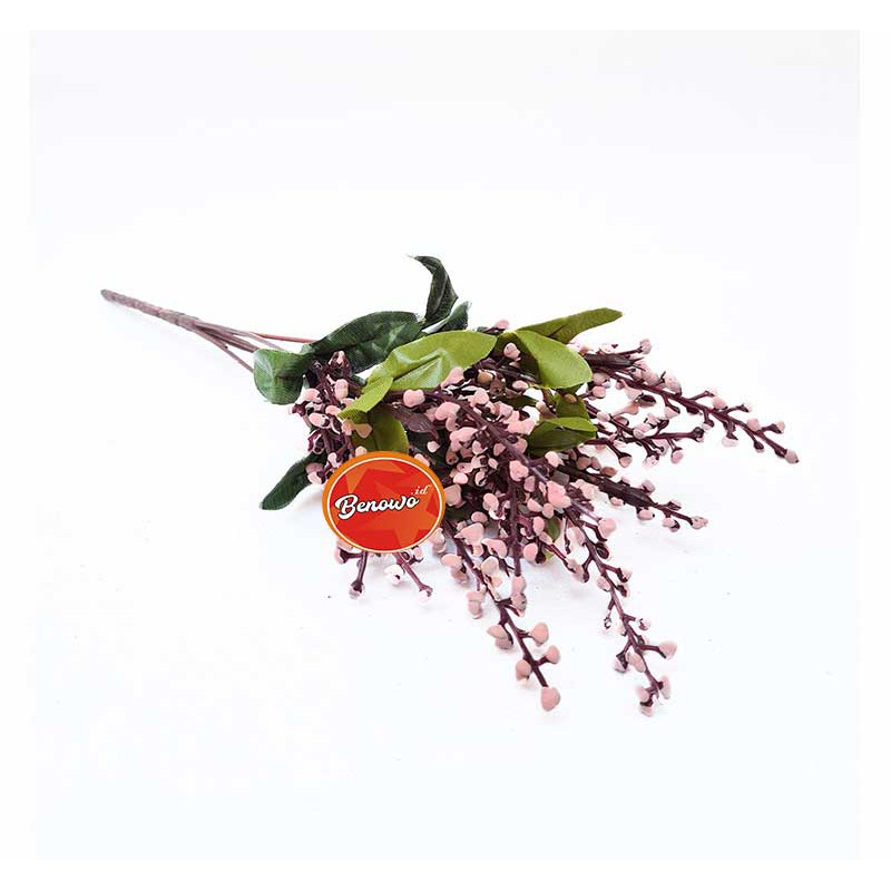 Bunga Artificial Bunga Putik Foam - Rangkaian Buket Bunga Plastik Eceran Setangkai & Grosir - AF16-Pink