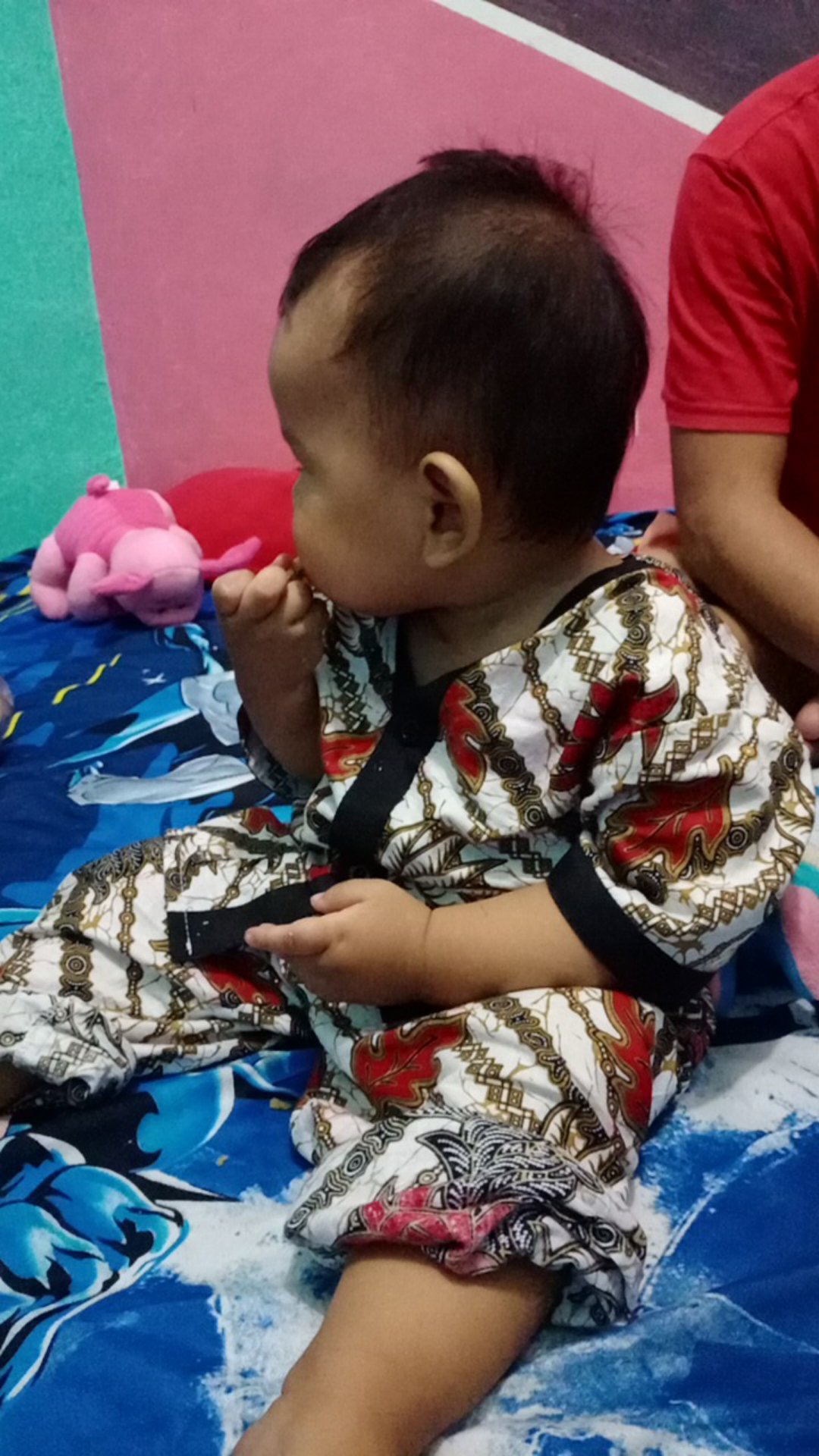 Piyama Batik Anak Murah Warna Cerah  Untuk Cowok Cewek Usia  1-5 Tahun.