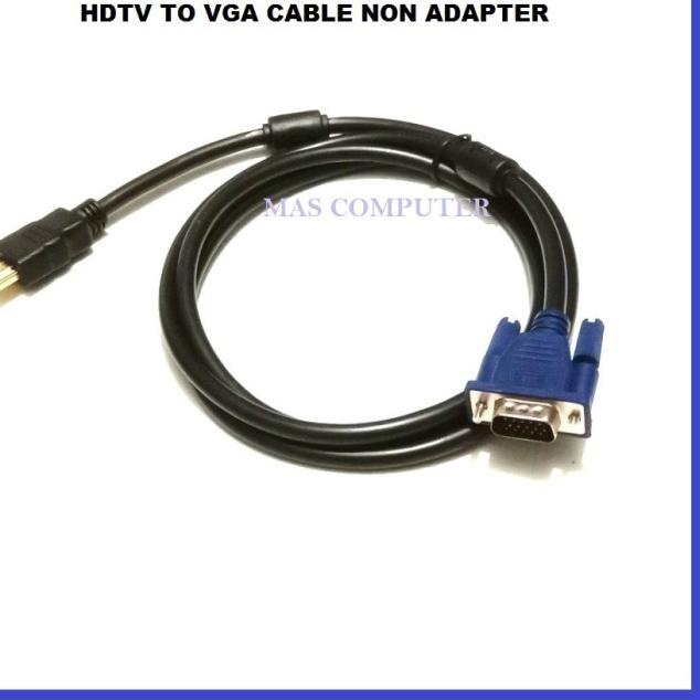 Kabel HDTV to VGA Panjang 1.5 Meter/Kabel HDMI to Vga/HDMI to VGA - HDTV-VGA PASIF
