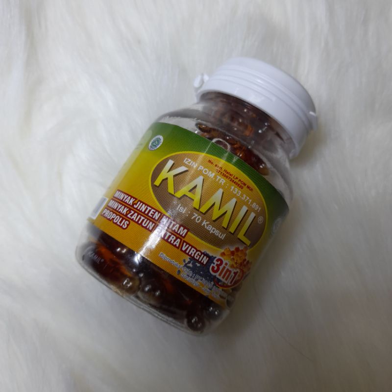 Kapsul Kamil 3in1 (habatussauda,propolis dan zaitun)