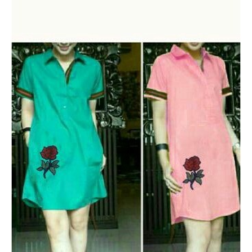 Dress Gucci Rose Fashion Wanita Dress mini Terbaru Terlaris