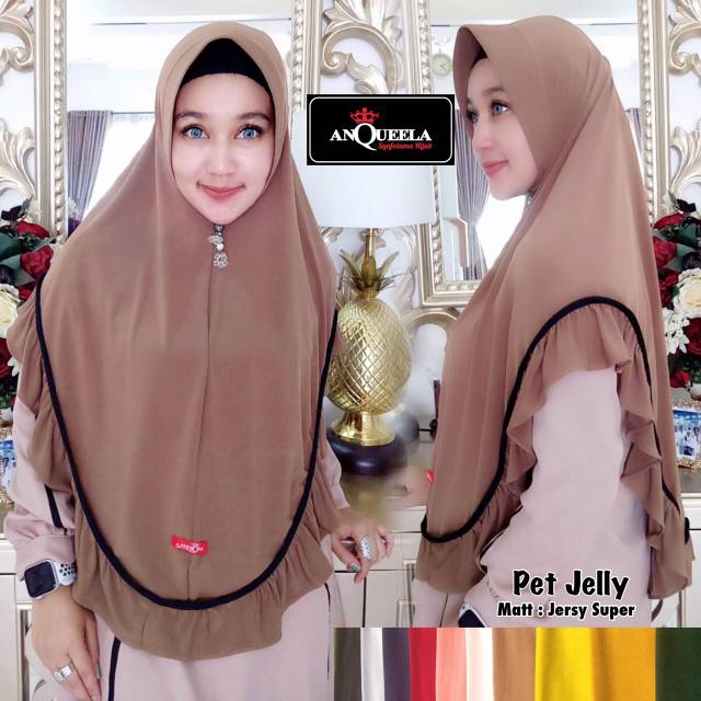 JILBAB JERSEY SUPER JELLY ORI ANQUEELA
