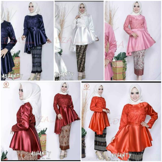 Kebaya batik semi sutera brukat ashanty brokat sutra