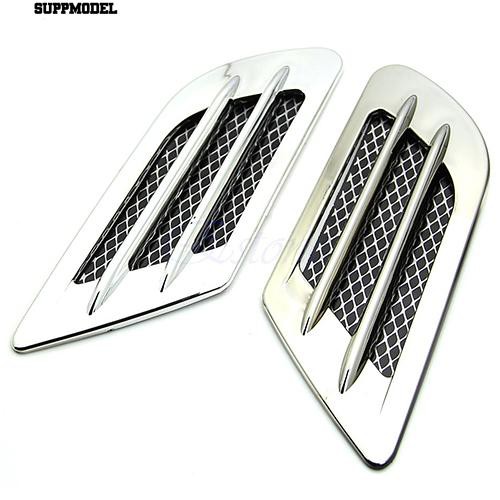 ⏲Mobil Side Air Flow Vent Lubang Penutup Fender Intake Grille Duct Dekorasi Sticker