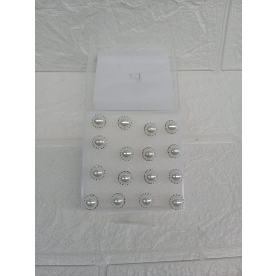 ANTING KOREA 1 SET MOTIF MUTIARA TUSUK // ANTING MURAH//habibi02