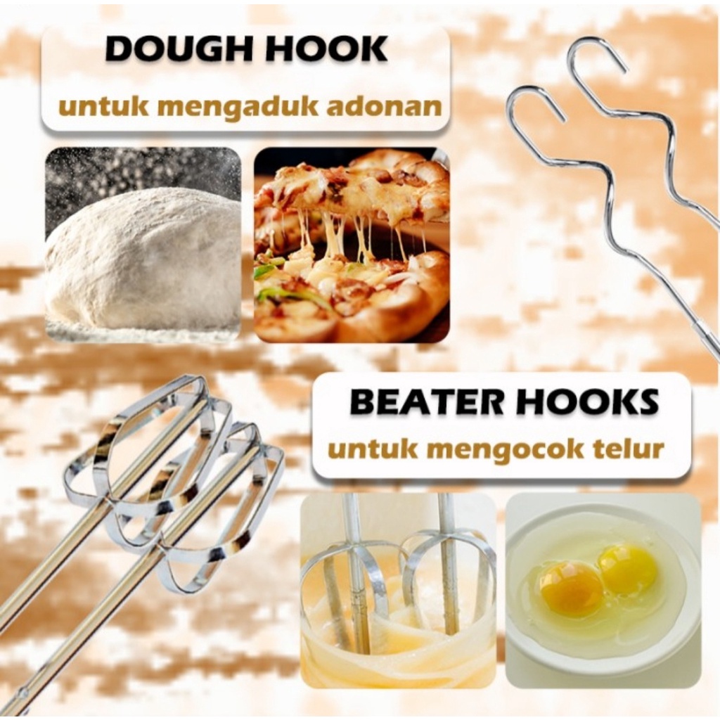 Hand Mixer Sekai MX 680 Mixer Tangan Sekai 680 Pengaduk Adonan Telur Pengocok Telur Sekai Non Stand Mixer Sekai