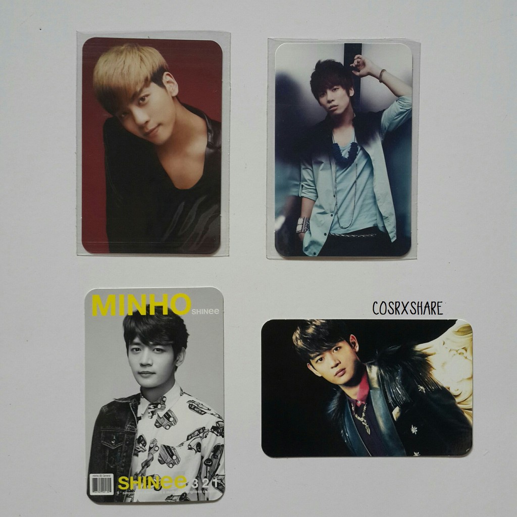 SHINee Jonghyun Minho Official Photocard Japan Boys Meet U / 321 / Juliette / Dazzling Girl