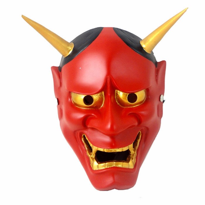 Topeng Red Devil Mask Hell Boy Iblis Merah Hantu Jepang Halloween