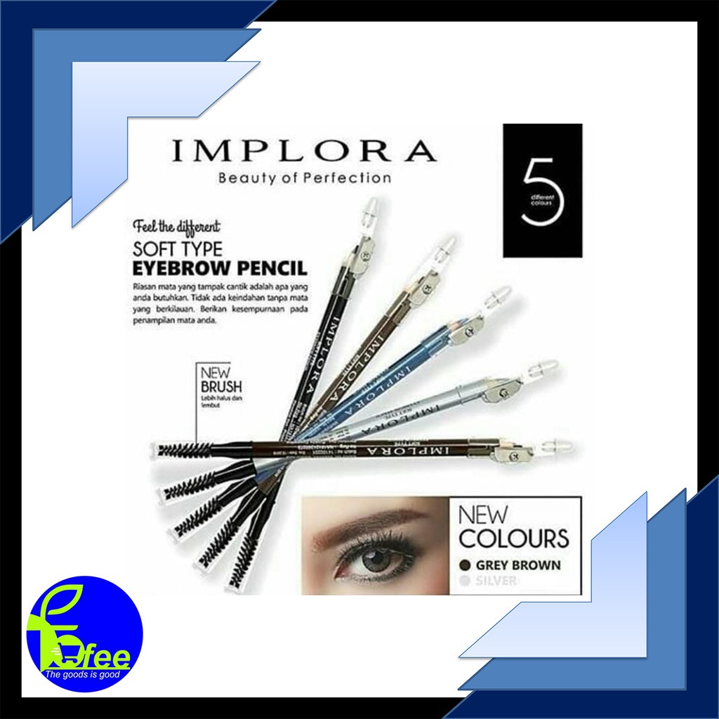 [LOCAL] - Implora Pensil Alis BPOM / Eyebrow Ppencil Kode PA11