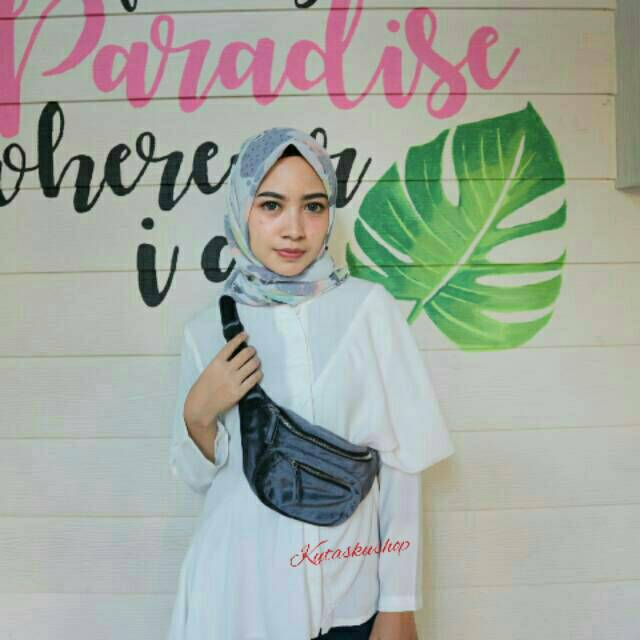 HNM WAIST BAG / TAS PINGGANG HnM / H&M WAISTBAG/HnM velvet belt hnm waistbag velvet backpack