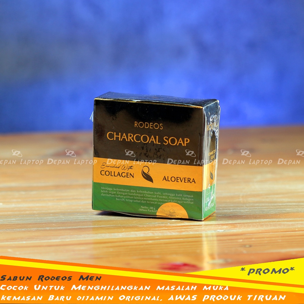 PROMO ORIGINAL Sabun Muka Cowo Bersih RodeosMen Charcoal Soap Murah