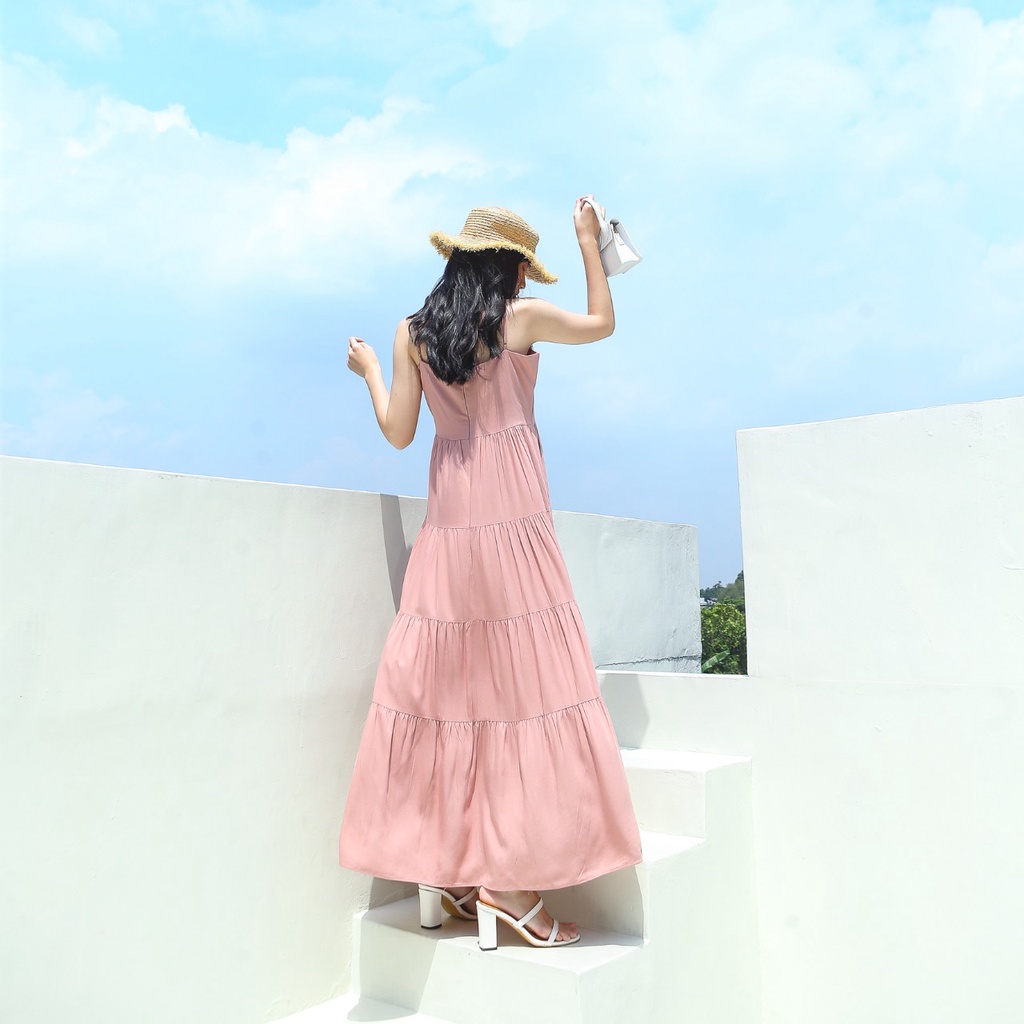 V910 Sora Long Dress -  8 COLORS &amp; 2 SIZE