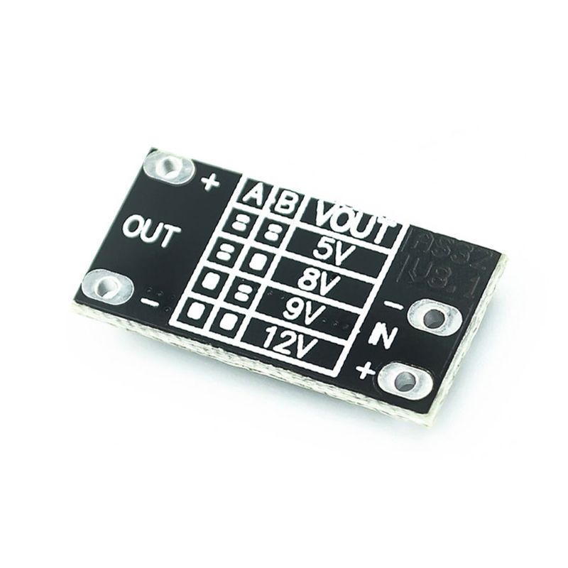 Gro Multifunction Mini Lithium Boost Module Step Up Board 3.7V to 12V LED Indicator DIY Electronic Voltage Regulator