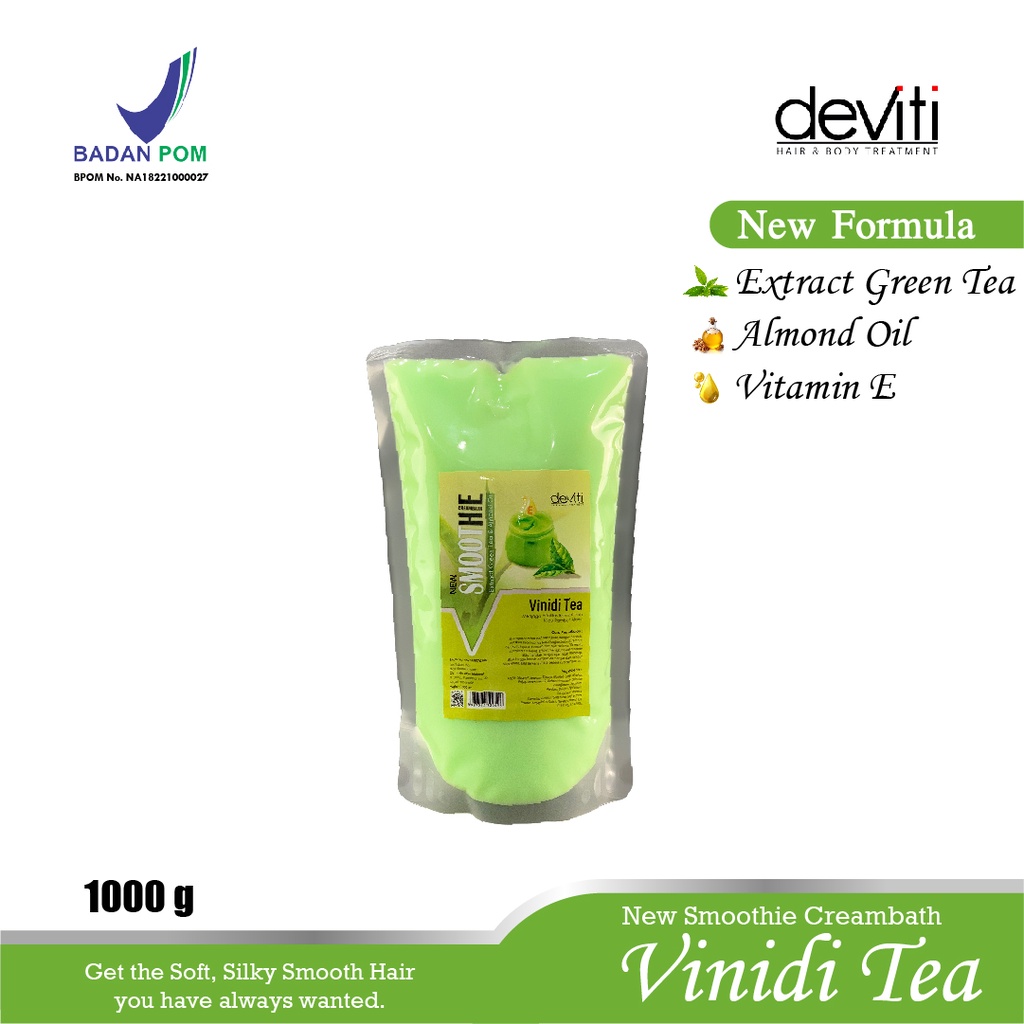 Deviti Refill Smoothie Creambath Vinidi Tea Perawatan Rambut Berminyak 1Kg