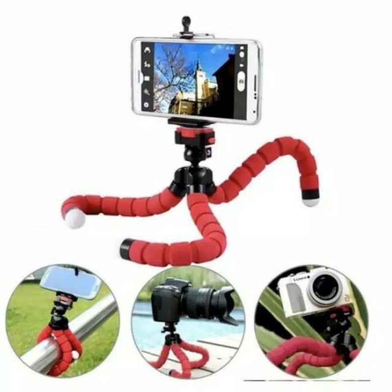 Tripod Mini Spider U / Tripod Hp / Dudukan hp Holder U Medium Tripod Kamera free Holder U