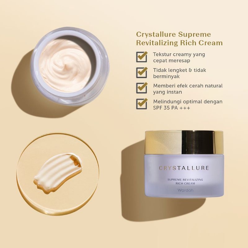 CRYSTALLURE Revitalizing Rich Cream 50gr (Krim Pagi/Siang)