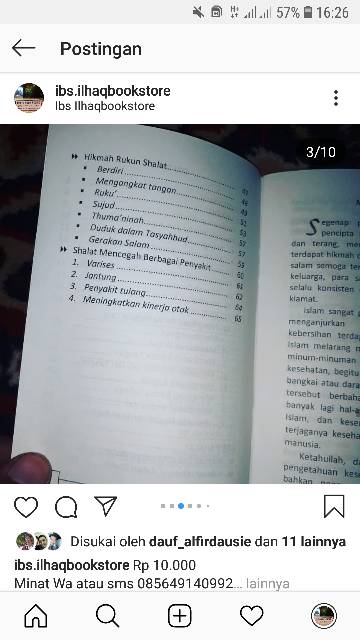 Berobat dengan wudlu dan sholat