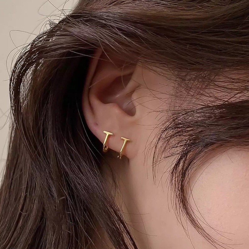 Ark.co - T simple earrings anting bar minimalis fashion