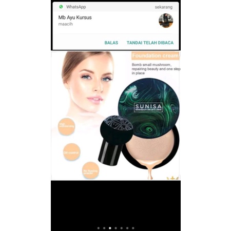 cushion sunisa,bedak sunisa