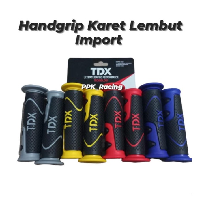 Handgrip Grip Karet Import Lembut Kualitas Model TDR Sepasang Universal