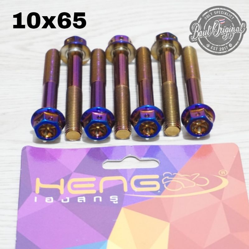 baut probolt blue flower M10x65 10x65 drat 14 panjang 65mm/6.5cm heng thailand