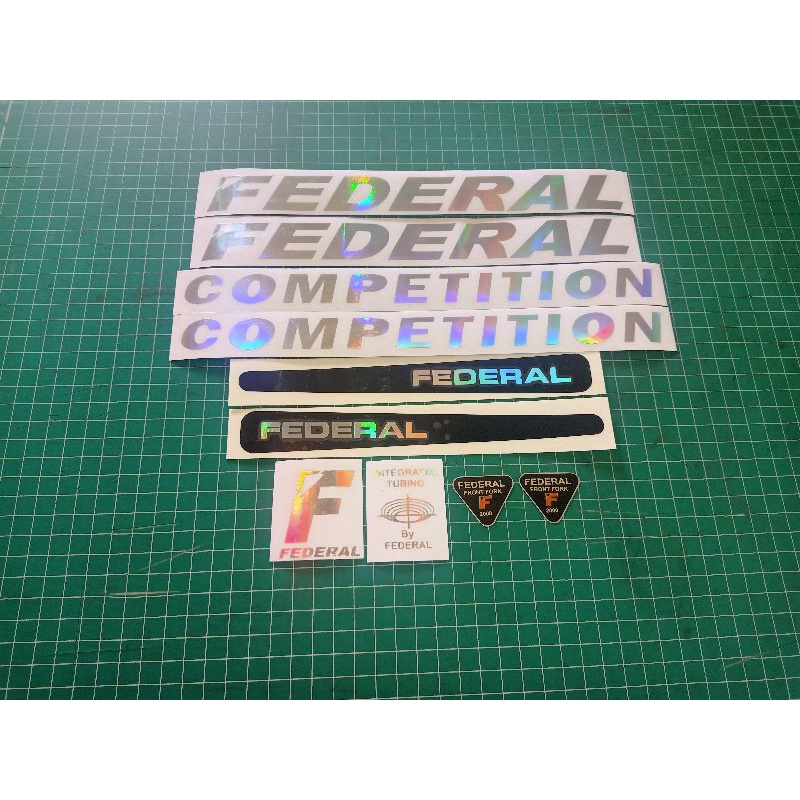 stiker sepeda federal competition hologram