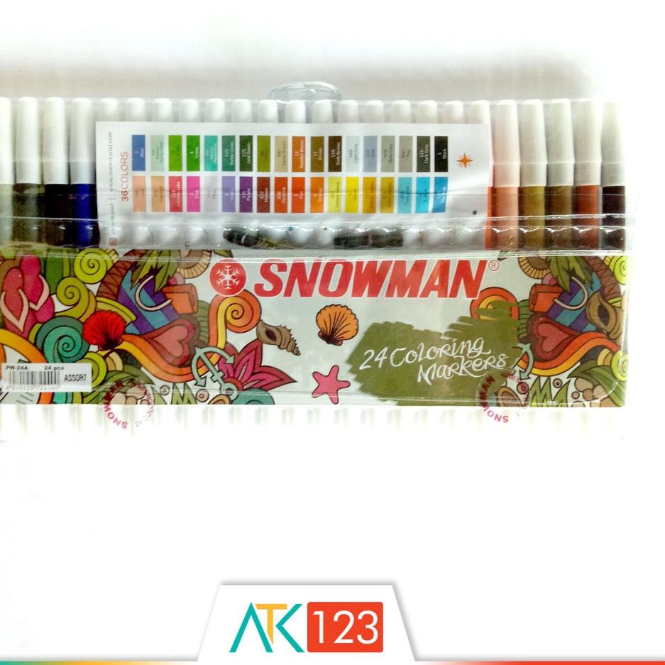 

Murah Terbaru Spidol Warna Snowman 24 Colours PW-24A