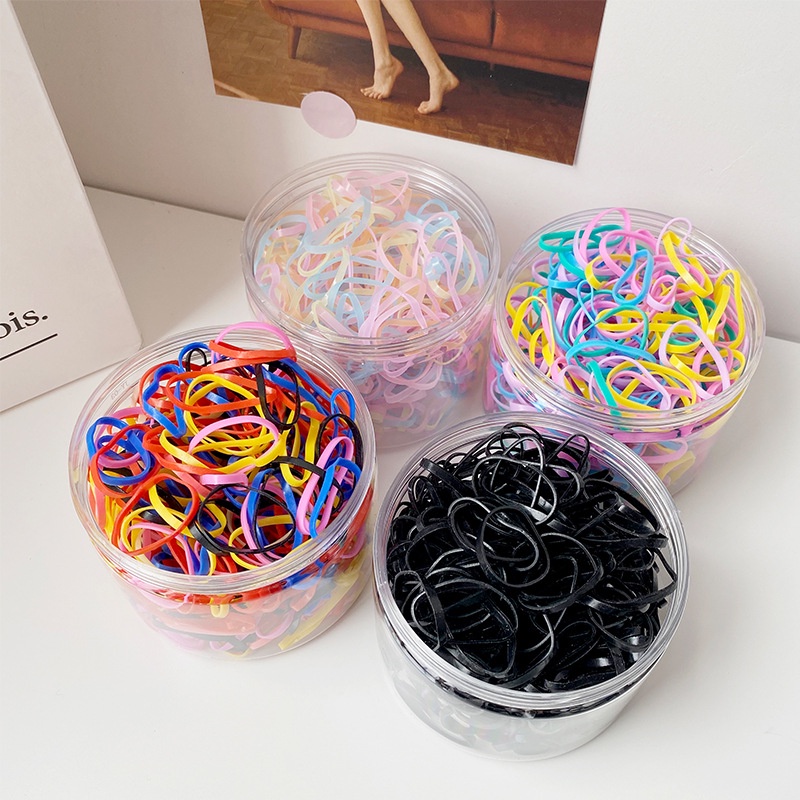 IKAT KARET RAMBUT JEPANG ANAK ELASTIS TEBAL BASIC WARNA POLOS CERAH PASTEL HAIRTIES COLORFUL BRIGHT COLOR RIBBON AKSESORIS HAIR ACCESSORIES HAIR TIES BAND