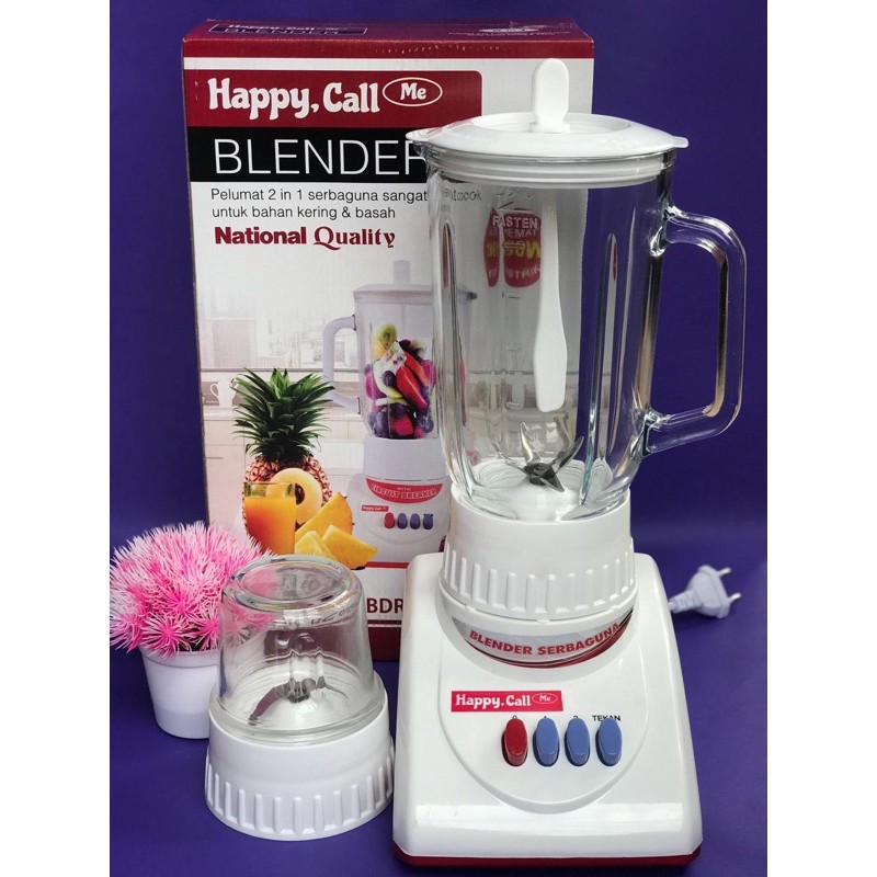 Blender Kaca Happy Call Me 2 in 1 190 Watt HC 09BDR